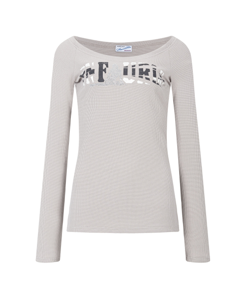 PLEASENOFOLLOW(プリーズノーフォロー)の「Jules Long Sleeve Top (Sand)(Tシャツ/カットソー・レディース・その他・FREE)」の2枚目の写真