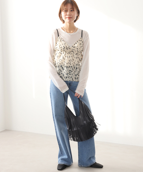 HELOYSE（エロイーズ）の「［26SS新作］【HELOYSE/エロイーズ】texas shoulder：ショルダーバッグ（ショルダーバッグ・レディース・ブラック・FREE）」の4枚目の写真