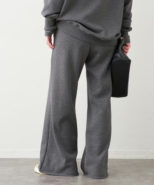 ドゥーズィエムクラス ウールフレアパンツ ブラック 36 Deuxieme