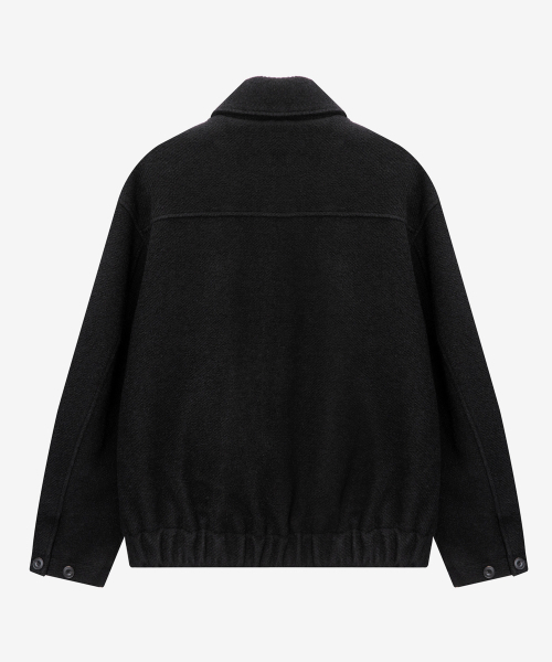 MINDBRIDGE（マインドブリッジ）の「[COUTURE]ウール混合ブークレジップアップブルゾン（ブルゾン・メンズ・ブラック・100/110/95/105）」の9枚目の写真