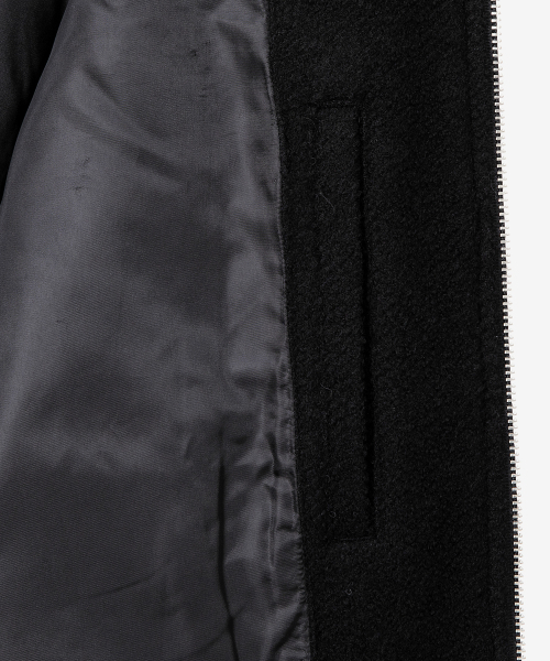 MINDBRIDGE（マインドブリッジ）の「[COUTURE]ウール混合ブークレジップアップブルゾン（ブルゾン・メンズ・ブラック・100/110/95/105）」の11枚目の写真
