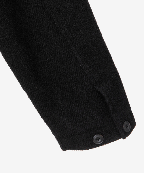 MINDBRIDGE（マインドブリッジ）の「[COUTURE]ウール混合ブークレジップアップブルゾン（ブルゾン・メンズ・ブラック・100/110/95/105）」の14枚目の写真