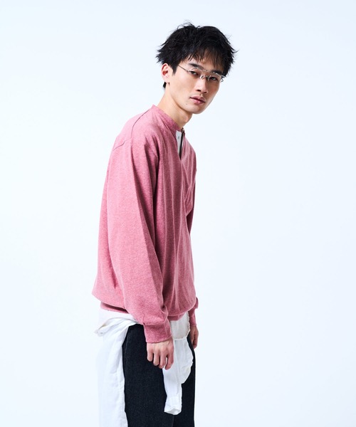 THE BOLDMAN(ザ ボールドマン)の「Henry neck Sweat / ヘンリーネックスウェット(スウェット・メンズ・ブルー/レッド/ブラック・LARGE/MEDIUM)」の20枚目の写真