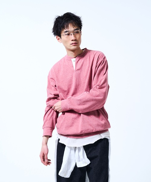 THE BOLDMAN(ザ ボールドマン)の「Henry neck Sweat / ヘンリーネックスウェット(スウェット・メンズ・ブルー/レッド/ブラック・LARGE/MEDIUM)」の21枚目の写真
