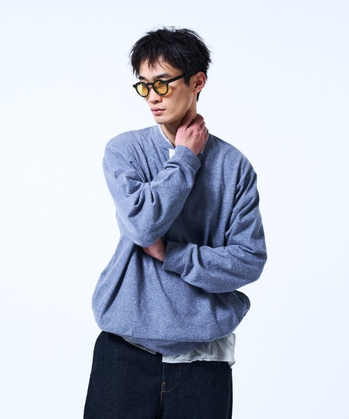 THE BOLDMAN(ザ ボールドマン)の「Henry neck Sweat / ヘンリーネックスウェット(スウェット・メンズ・ブルー/レッド/ブラック・LARGE/MEDIUM)」の16枚目の写真