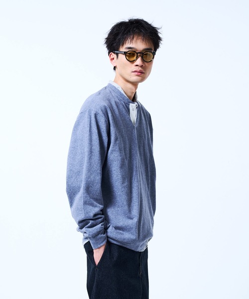 THE BOLDMAN(ザ ボールドマン)の「Henry neck Sweat / ヘンリーネックスウェット(スウェット・メンズ・ブルー/レッド/ブラック・LARGE/MEDIUM)」の19枚目の写真