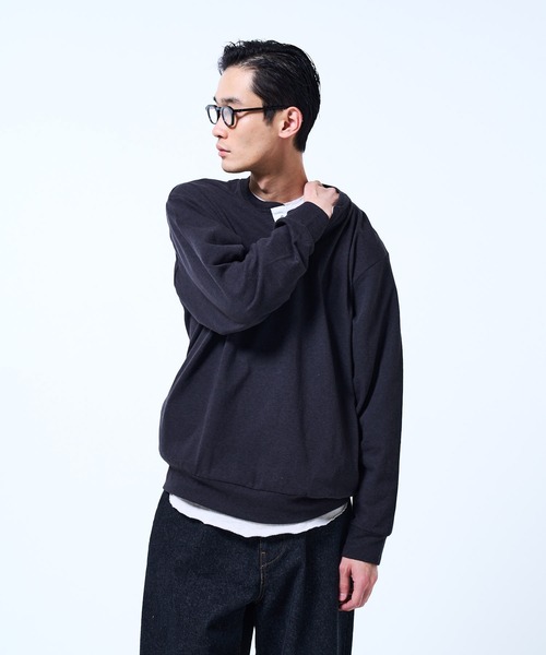 THE BOLDMAN(ザ ボールドマン)の「Henry neck Sweat / ヘンリーネックスウェット(スウェット・メンズ・ブルー/レッド/ブラック・LARGE/MEDIUM)」の5枚目の写真