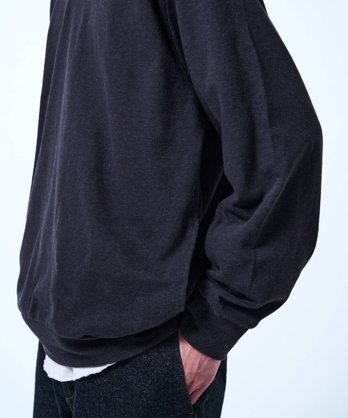 THE BOLDMAN(ザ ボールドマン)の「Henry neck Sweat / ヘンリーネックスウェット(スウェット・メンズ・ブルー/レッド/ブラック・LARGE/MEDIUM)」の15枚目の写真