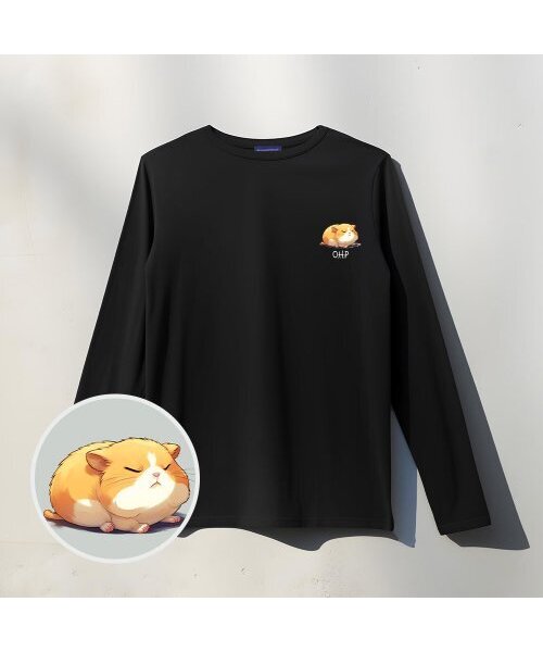 ONEHUNDREDPERCENT FOR WOMAN(ワンハンドレッドパーセントフォーウーマン)の「OHP x HARMONIA ピジンハムチ ベーシック長袖TシャツP(Tシャツ/カットソー・レディース・その他・L/XL/2XL/M)」の1枚目の写真