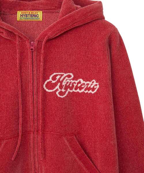 HYSTERIC GLAMOUR(ヒステリックグラマー)の「HYSTERIC GIRL編込 パーカー(パーカー・レディース・ブラック/ブルー/ピンク・FREE)」の9枚目の写真