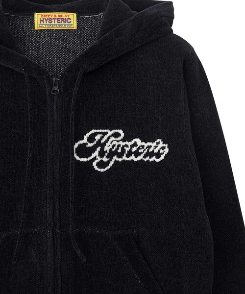 HYSTERIC GLAMOUR（ヒステリックグラマー）の「HYSTERIC GIRL編込 パーカー（パーカー・レディース・ブラック/ブルー/ピンク・FREE）」の14枚目の写真