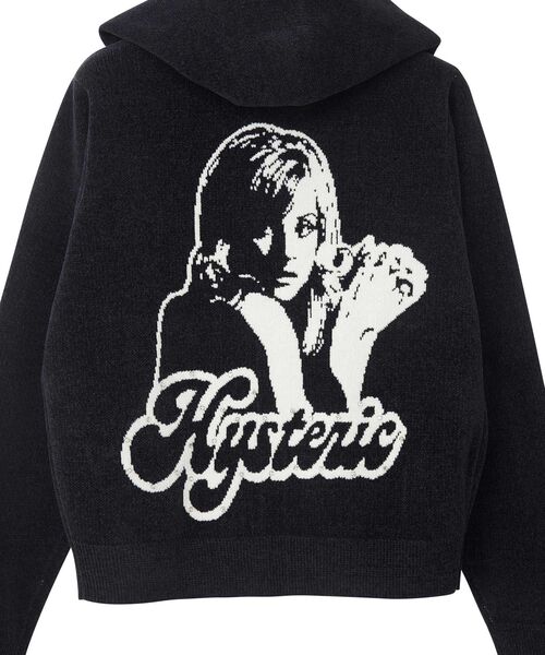 HYSTERIC GLAMOUR（ヒステリックグラマー）の「HYSTERIC GIRL編込 パーカー（パーカー・レディース・ブラック/ブルー/ピンク・FREE）」の15枚目の写真