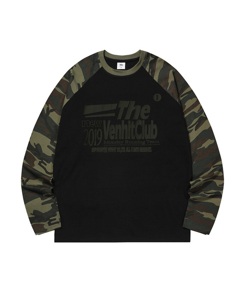VENHIT(ベンヒット)の「MRT カモ レグラン ロングスリーブ(Tシャツ/カットソー・レディース・ブラック/アイボリー・MEDIUM/LARGE/X-LARGE)」の2枚目の写真