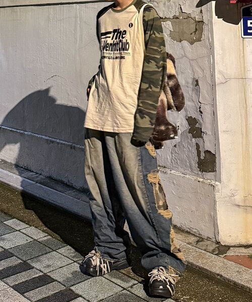 VENHIT(ベンヒット)の「MRT カモ レグラン ロングスリーブ(Tシャツ/カットソー・レディース・ブラック/アイボリー・MEDIUM/LARGE/X-LARGE)」の8枚目の写真