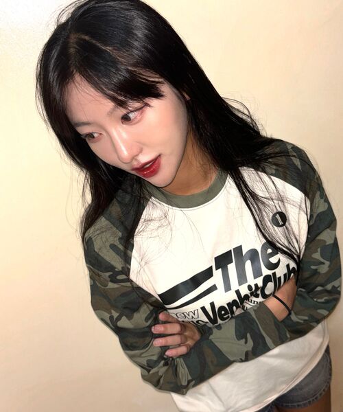 VENHIT(ベンヒット)の「MRT カモ レグラン ロングスリーブ(Tシャツ/カットソー・レディース・ブラック/アイボリー・MEDIUM/LARGE/X-LARGE)」の10枚目の写真