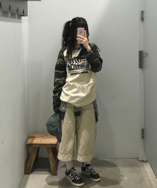 VENHIT(ベンヒット)の「MRT カモ レグラン ロングスリーブ(Tシャツ/カットソー・レディース・ブラック/アイボリー・MEDIUM/LARGE/X-LARGE)」の21枚目の写真