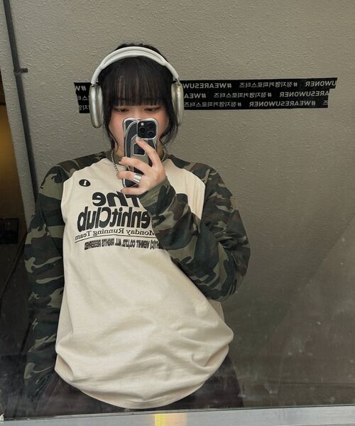 VENHIT(ベンヒット)の「MRT カモ レグラン ロングスリーブ(Tシャツ/カットソー・レディース・ブラック/アイボリー・MEDIUM/LARGE/X-LARGE)」の22枚目の写真