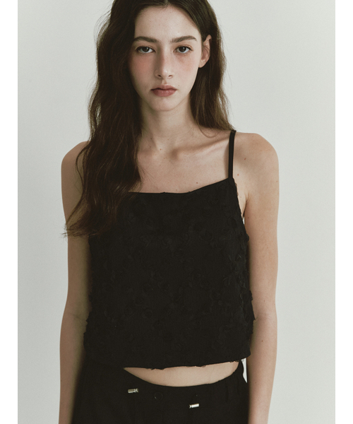 ASURA(アスラ)の「ROSE STRAP SLEEVELESS (BLACK)(Tシャツ/カットソー・レディース・その他・ONE SIZE)」の2枚目の写真