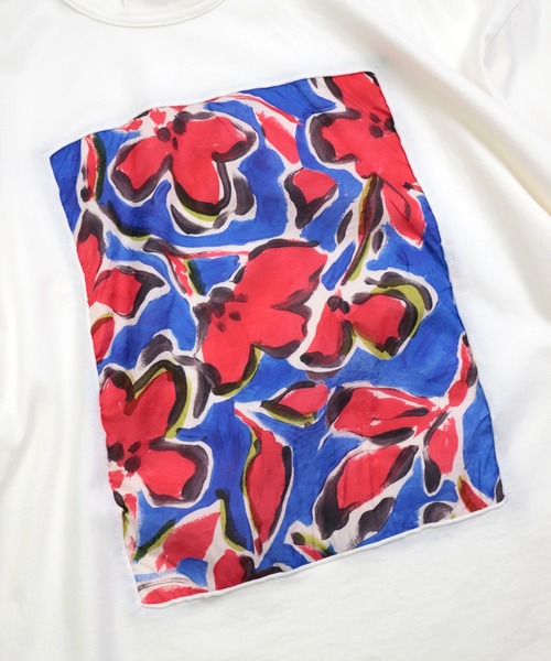 prit（プリット）の「[prit] 天竺×ローンラフボタニカルプリント 5分袖フレームTシャツ（Tシャツ/カットソー・レディース・ホワイト系その他/ホワイト系その他2・FREE）」の10枚目の写真