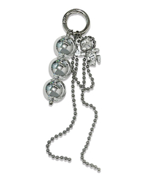 RANDOMOFF（ランダムオフ）の「Cubic metallic Bear keyring [silver]（キーケース/キーアクセサリー）」