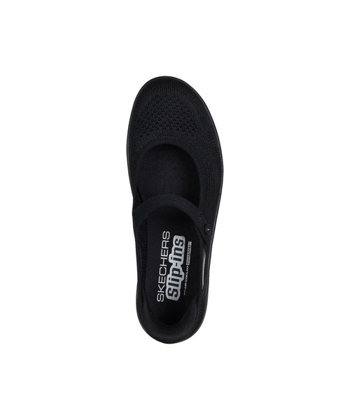 SKECHERS(スケッチャーズ)の「スケッチャーズ スリップインズ:オンザゴー フレックス ラディアント - エステル(スニーカー・レディース・ブラック/ベージュ・22.5cm/23.5cm/25cm/23cm/24cm/24.5cm)」の4枚目の写真
