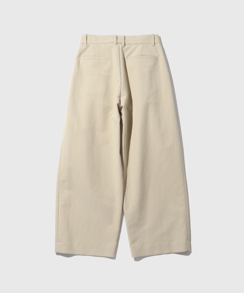 ADAM ET ROPE'（アダムエロペ）の「コットンダブルクロス　バギースラックス（スラックス・メンズ・ブラック/ベージュ・M/L）」の7枚目の写真