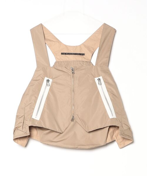 my beautiful landlet（マイビューティフルランドレット）の「【my beautiful landlet】NYLON TAFFETA WATER PROOF BAG VEST（ベスト・メンズ・ベージュ/ネイビー/ブラック・FREE）」の2枚目の写真
