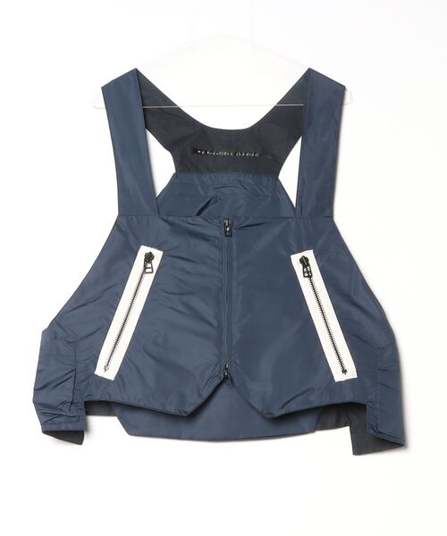 my beautiful landlet(マイビューティフルランドレット)の「【my beautiful landlet】NYLON TAFFETA WATER PROOF BAG VEST(ベスト・メンズ・ベージュ/ネイビー/ブラック・FREE)」の17枚目の写真