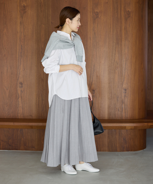 IENA（イエナ）の「T/C プレーンシャツ（シャツ/ブラウス・レディース・ホワイト/ピンク/ブルー・FREE）」の5枚目の写真