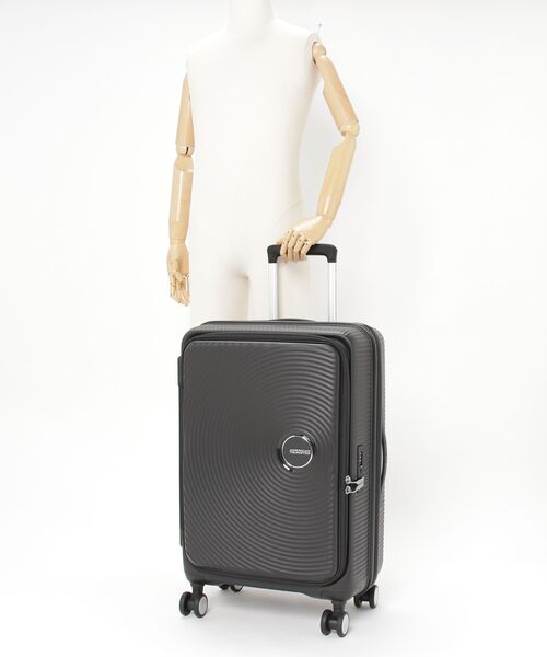 AMERICAN TOURISTER(アメリカンツーリスター)の「アメリカンツーリスター CURIO スピナー68 EXP ブックオープニング ブラック(スーツケース/キャリーバッグ・メンズ・ブラック・M)」の10枚目の写真