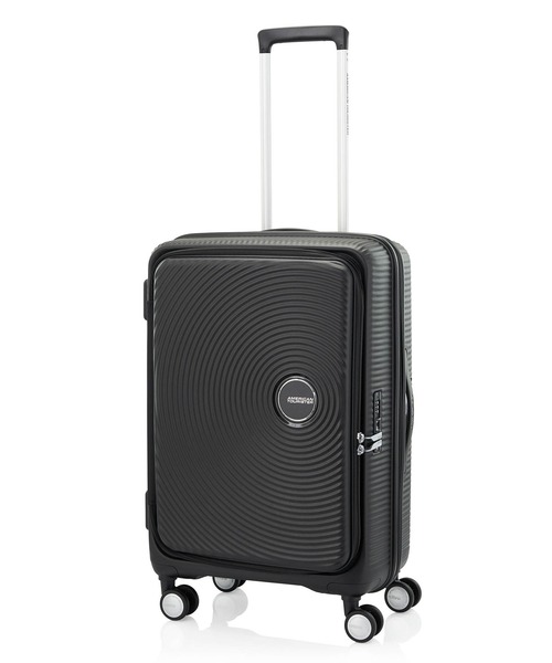 AMERICAN TOURISTER(アメリカンツーリスター)の「アメリカンツーリスター CURIO スピナー68 EXP ブックオープニング ブラック(スーツケース/キャリーバッグ・メンズ・ブラック・M)」の1枚目の写真