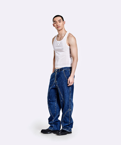 51%(フィフティーワンパーセント)の「Mesh Metal Logo Sleeveless - White(Tシャツ/カットソー・メンズ・その他・M/L)」の4枚目の写真