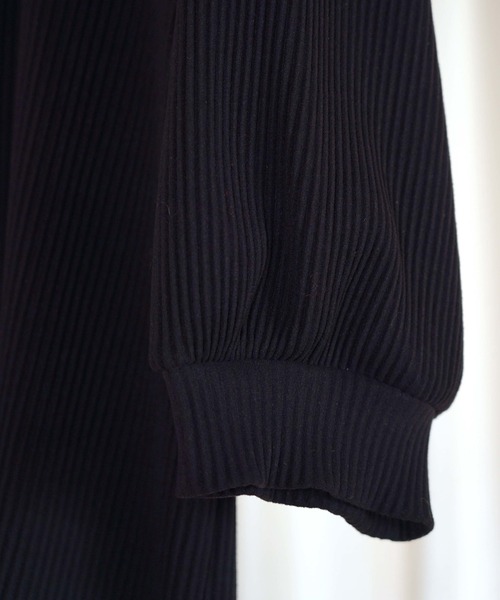 Jens(イェンス)の「SWEAT LIKE PULLOVER DRESS(ワンピース・レディース・ブラック/グレー・FREE)」の8枚目の写真
