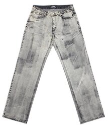 RUNDS（ランディエス）の「オールブラシワイドデニムパンツ（ウォッシュドブラック）（デニムパンツ）」