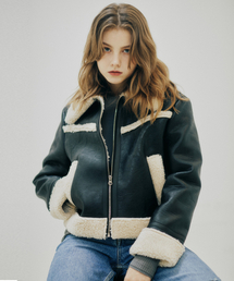 LARTIGENT（ラーティゼン）の「LO COLLAR SHEARING JACKET(BLACK)（ダウンジャケット/コート）」