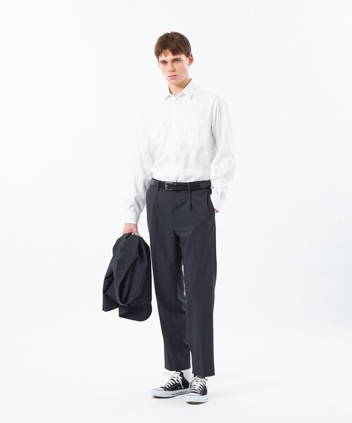 MACKINTOSH PHILOSOPHY(マッキントッシュ フィロソフィー)の「レザーメッシュコンビ ビジネスベルト(ベルト・メンズ・ブラウン系その他7/ブラック・FREE)」の4枚目の写真