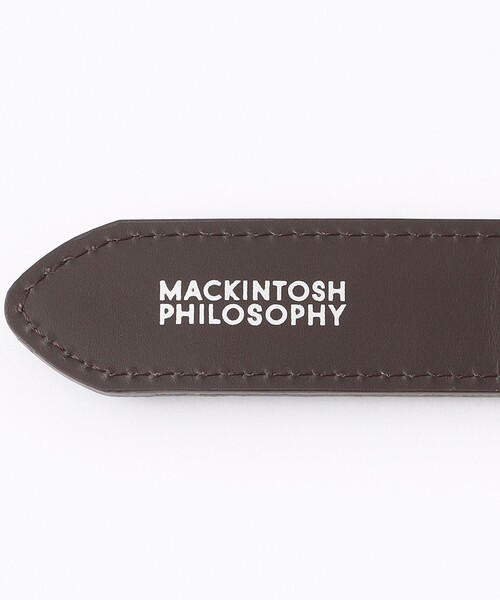 MACKINTOSH PHILOSOPHY(マッキントッシュ フィロソフィー)の「レザーメッシュコンビ ビジネスベルト(ベルト・メンズ・ブラウン系その他7/ブラック・FREE)」の7枚目の写真