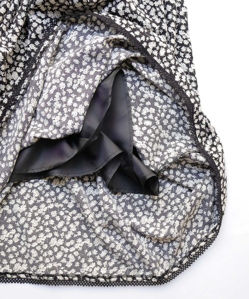 Crisp（クリスプ）の「フラワーギャザースカート（スカート・レディース・ベージュ/ブラック・FREE）」の15枚目の写真