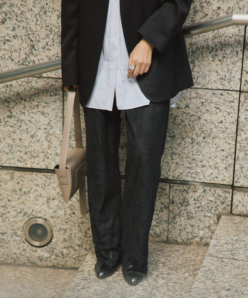 VERMEIL par iena（ヴェルメイユパーイエナ）の「Soft Lace パンツ（その他パンツ・レディース・ブラック/ホワイト・38/36）」の7枚目の写真