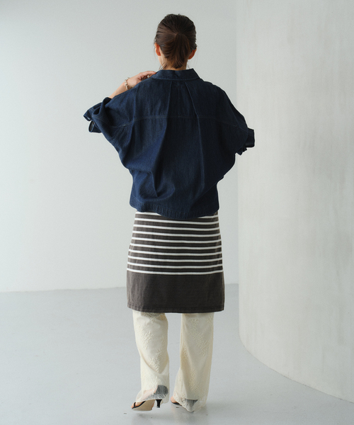 VERMEIL par iena（ヴェルメイユパーイエナ）の「Soft Lace パンツ（その他パンツ・レディース・ブラック/ホワイト・38/36）」の10枚目の写真