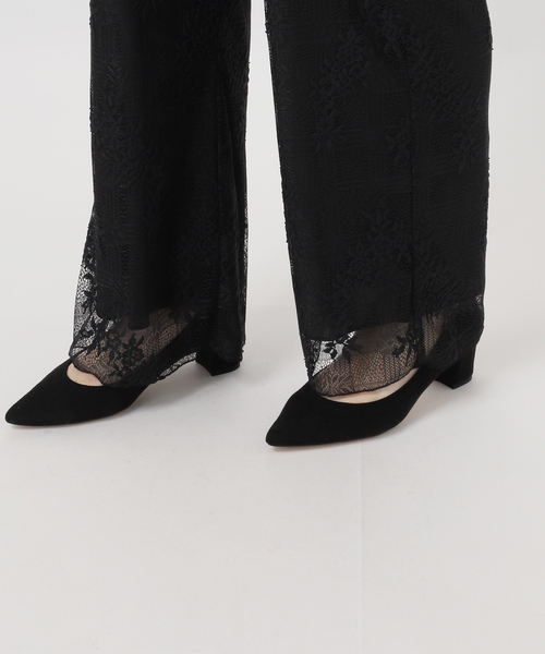 VERMEIL par iena（ヴェルメイユパーイエナ）の「Soft Lace パンツ（その他パンツ・レディース・ブラック/ホワイト・38/36）」の21枚目の写真