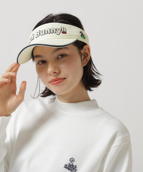 Jack Bunny!!（ジャックバニー）の「【Jack Bunny!!】バイザー (UNISEX)（サンバイザー・レディース・ホワイト/ネイビー・FREE）」の11枚目の写真