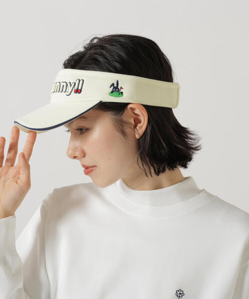 Jack Bunny!!（ジャックバニー）の「【Jack Bunny!!】バイザー (UNISEX)（サンバイザー・レディース・ホワイト/ネイビー・FREE）」の12枚目の写真