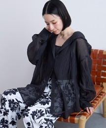 Aunely（オーネリー）の「【Aunely】 軽やか 楊柳 シアーエア フード シャツ/マシンウォッシャブル＜YOSOOIシリーズ＞（シャツ/ブラウス）」