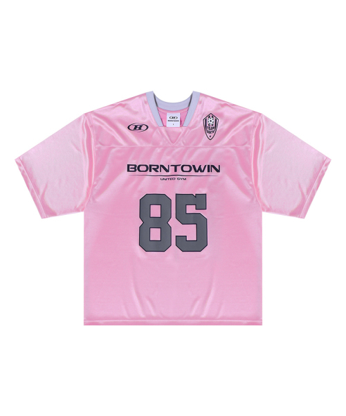 BORN TO WIN（ボーントゥウィン）の「85 RUGBY JERSEY T-SHIRTS [PINK]（Tシャツ/カットソー・レディース・その他・1/2/3）」の2枚目の写真