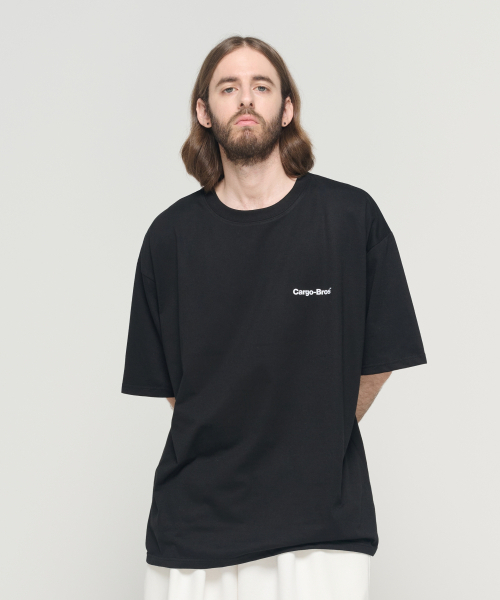 CARGOBROS(カーゴブロス)の「(ビッグサイズ) レタリングポイント半袖Tシャツ (ブラック)(Tシャツ/カットソー・メンズ・その他・FREE)」の2枚目の写真