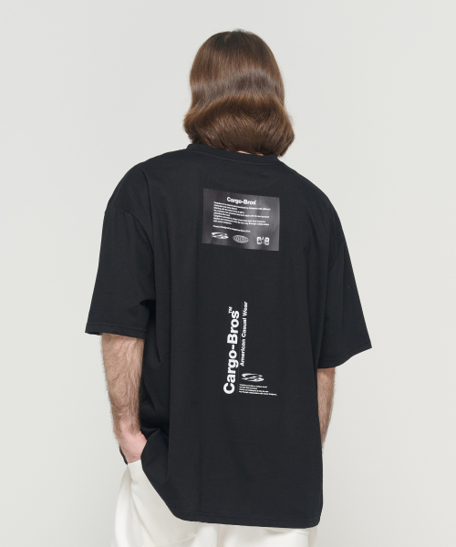 CARGOBROS(カーゴブロス)の「(ビッグサイズ) レタリングポイント半袖Tシャツ (ブラック)(Tシャツ/カットソー・メンズ・その他・FREE)」の4枚目の写真