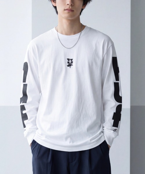 HUF(ハフ)の「【C-HUF3】【HUF/ハフ】MEGABLAST L/S TEE HUF TS02508(Tシャツ/カットソー・メンズ・ブラック/ホワイト・MEDIUM/SMALL/XX-LARGE)」の1枚目の写真