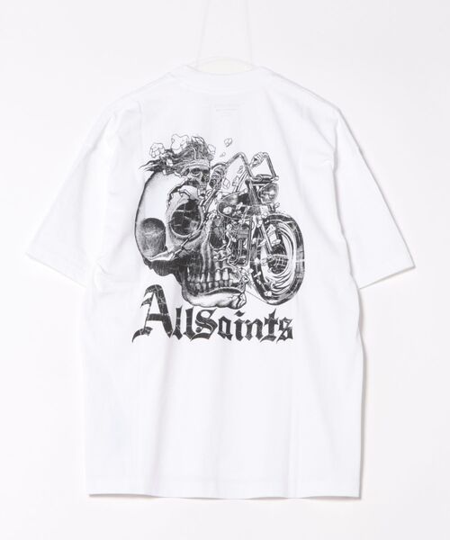 ALLSAINTS(オールセインツ)の「PANHEAD OVERSIZED GRAPHIC T-SHIRT | PANHEAD オーバーサイズ グラフィック Tシャツ(Tシャツ/カットソー・メンズ・ホワイト・XS/S/L/XL/M)」の10枚目の写真