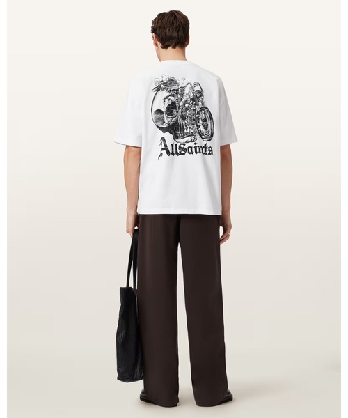ALLSAINTS(オールセインツ)の「PANHEAD OVERSIZED GRAPHIC T-SHIRT | PANHEAD オーバーサイズ グラフィック Tシャツ(Tシャツ/カットソー・メンズ・ホワイト・XS/S/L/XL/M)」の5枚目の写真